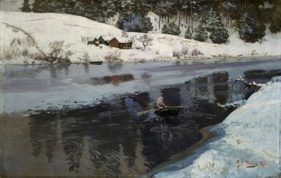 Talvi Simoa-joella tekijältä Fritz Thaulov