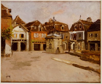 Kaupungin aukio tekijältä Frits Thaulow