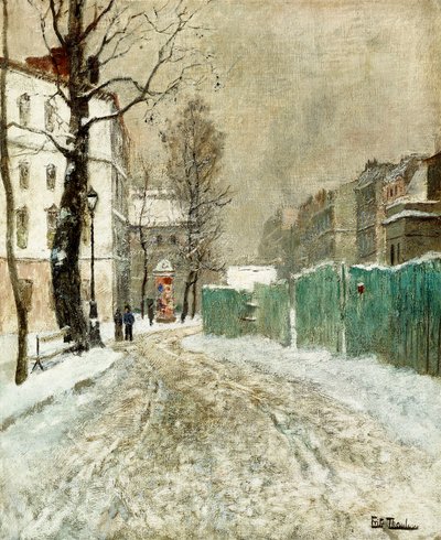 Back Street, Montmartre, tekijältä Frits Thaulow