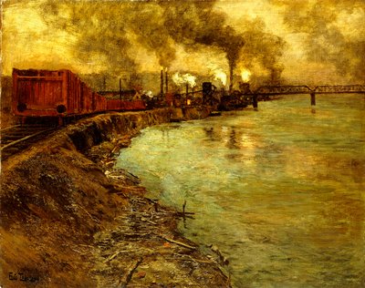 Tavarajuna, hämärä, tekijältä Frits Thaulow