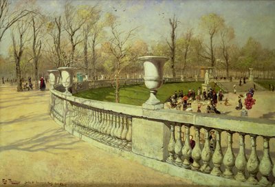 Jardin du Luxembourg, 1883 tekijältä Frits Thaulow