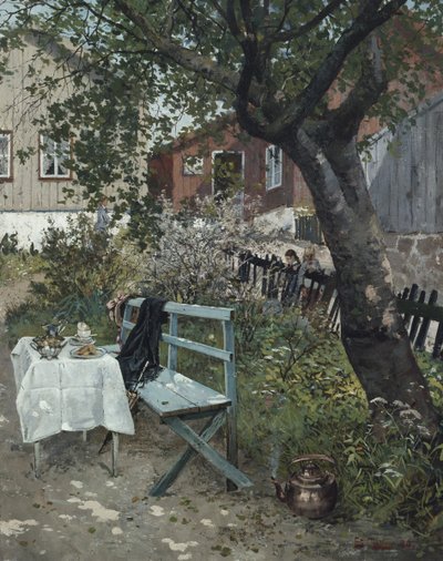 Kesäpäivä puutarhassa tekijältä Fritz Thaulow