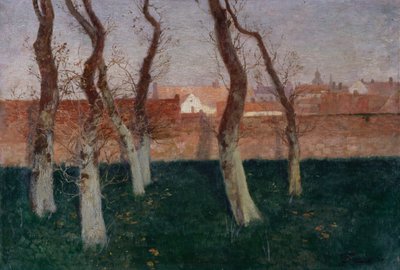 Walled Garden, 1893 tekijältä Frits Thaulow