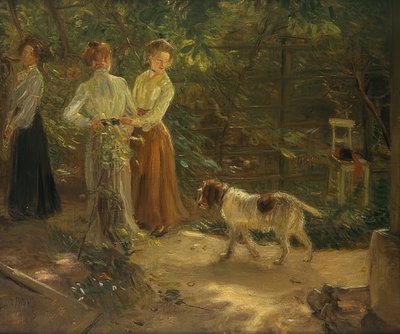 Puutarhan polku. 1903 tekijältä Fritz von Uhde