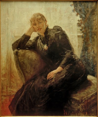 F. von Uhde, Damenbildnis (Porträt Therese Karl) tekijältä Fritz von Uhde