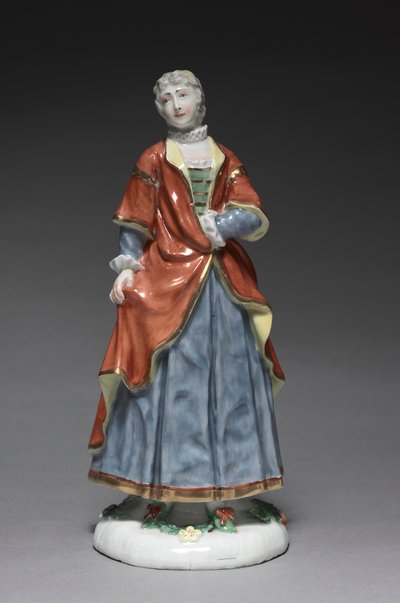 Italialainen komediahahmo: Isabella, n. 1753. tekijältä Fürstenberg Porcelain Factory