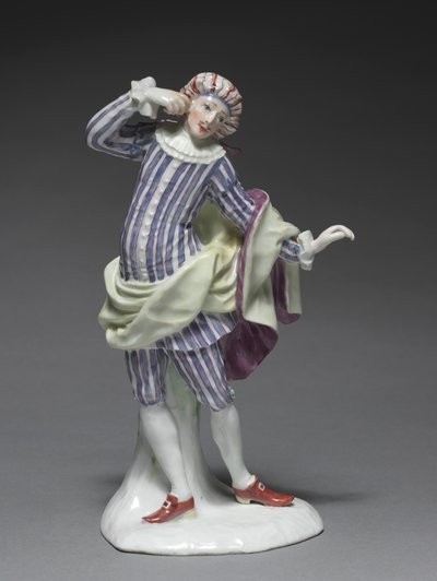 Italialainen komediahahmo: Mezetin, n. 1753. tekijältä Fürstenberg Porcelain Factory