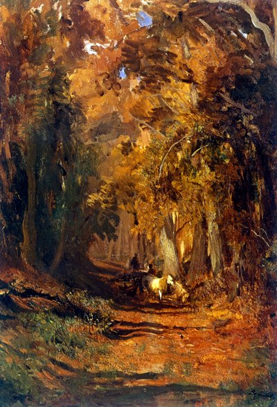 Metsä syksyllä noin 1870 (maalaus) tekijältä Fyodor Alexandrovich Vasilyev