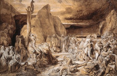 The Brazen Serpent Study, 1839. tekijältä Fyodor Antonovich Bruni