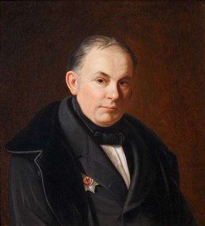 Runoilija Vasili Žukovskin muotokuva 1783-1852, 1854 tekijältä Fyodor Ivanovich Igin