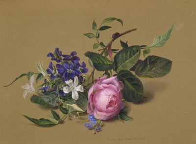 Kuoriainen ruusun oksalla tekijältä Fyodor Petrovich Tolstoy