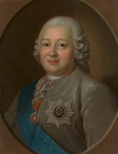 Kenraali kreivi Nikita Ivanovitš Paninin muotokuva 1718-1783, 1770-luku. tekijältä Fyodor Stepanovich Rokotov