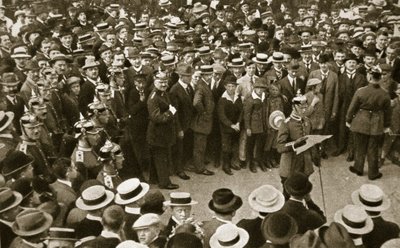 Kaiserin sodanjulistus luetaan, Berliini, Saksa, 4. elokuuta 1914 tekijältä GPA