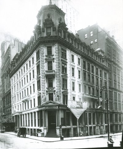 J.P. Morgan Building, Wall Street, New York City (gelatiinihopea valokuva) tekijältä G.P. Hall und Sohn