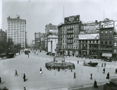 Union Square ja Fourth Avenue, New York City tekijältä G.P. Hall und Sohn