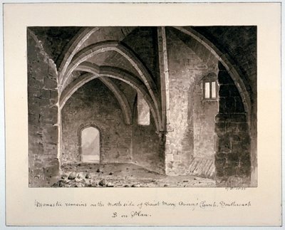 Restes monàstiques al costat nord de l