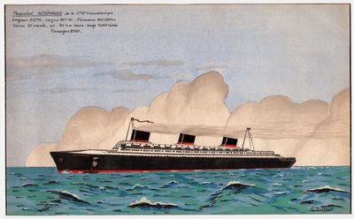Linja-auto Normandy. noin 1935 (guassi) tekijältä G. Dufresse