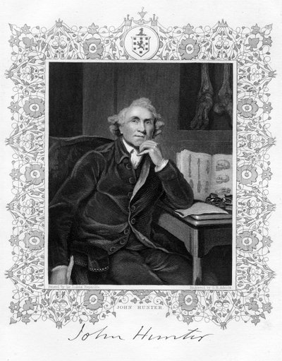 John Hunter 1728-1793, skotlantilainen kirurgi, 1800-luku. tekijältä G. H. Adcock