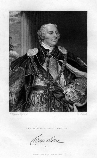 John Jeffreys Pratt, Camdenin ensimmäinen markiisi, 1829. tekijältä G. H. Adcock