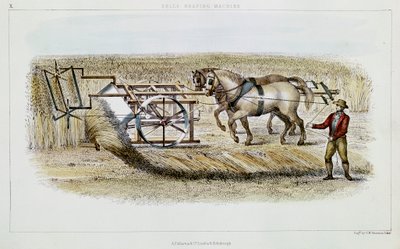 Kellojen niittokone, 1851 tekijältä G. H. Swanston