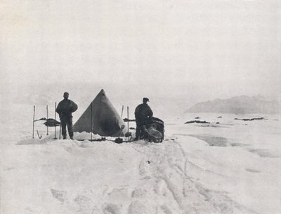 Levicksin leiri lohkojen keskellä, 1912, 1913 tekijältä G. Murray Levick