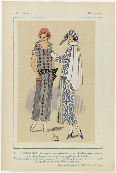 Hyvin pariisilainen, 1923, nro 4: 7 - ITSENÄISYYS. Tämä pieni mekko... tekijältä G P. Joumard