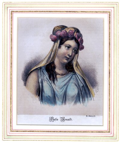 Sophie Arnould, ranskalainen sopraano tekijältä G. Riccio