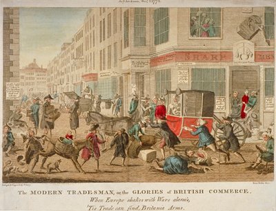 "Moderni kauppias eli brittiläisen kaupan loisto", 1774 tekijältä G Terry