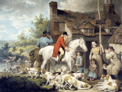 Outside a Country Alehouse, kaivertanut William Ward tekijältä G. and Ward J. Morland