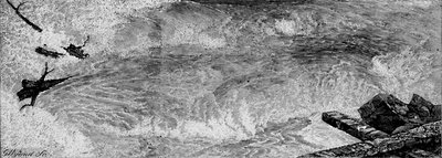 Kosket putousten yläpuolella, n. 1840, 1883 tekijältä G. Wyand