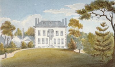 Mitcham Hall, Mitcham, Surrey, 1825 tekijältä G Yates