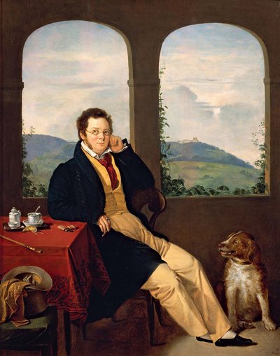 Franz Schubertin muotokuva 1797-1828, 1827. tekijältä Gabor Melegh