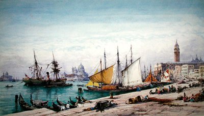 Venezia (akvarelli paperille) tekijältä Gabriel Carelli