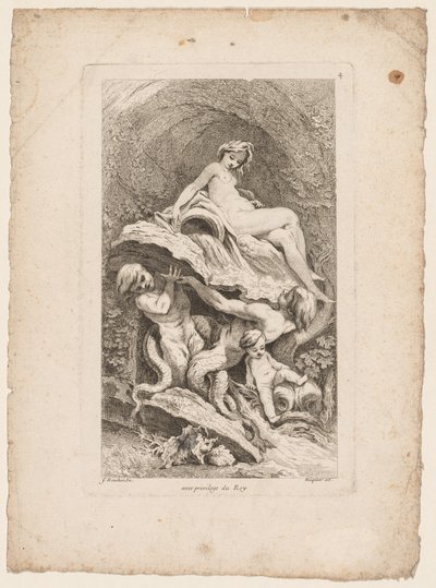 Suihkulähteiden kirja: nro 4, n. 1736. tekijältä Gabriel Huquier