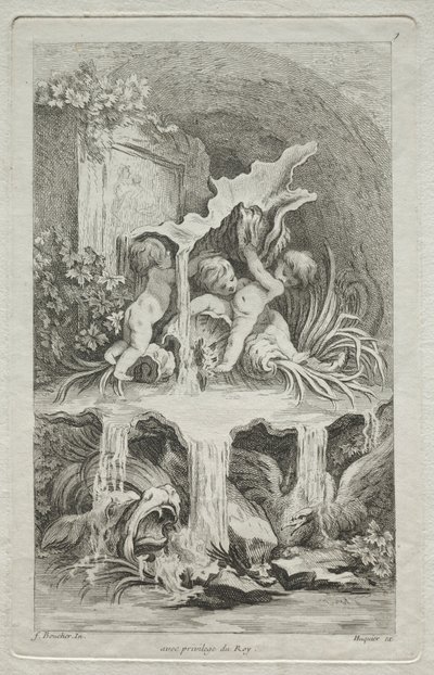 Suihkulähteiden kirja: nro 7, n. 1736. tekijältä Gabriel Huquier