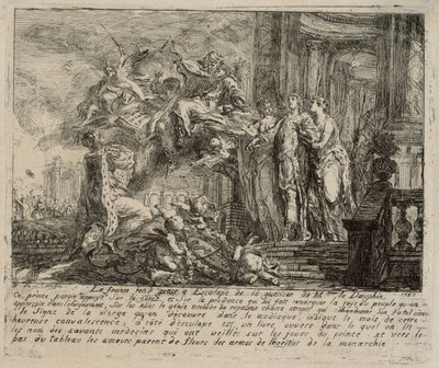 Allegoria Dauphinin toipumisesta tekijältä Gabriel Jacques de Saint Aubin