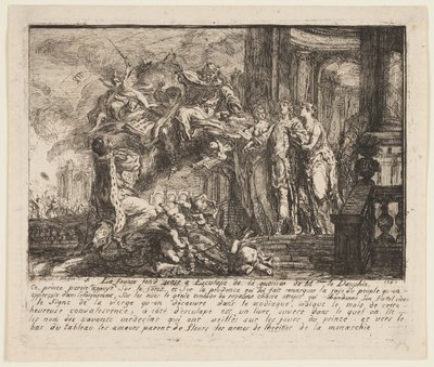 Allegoria Dauphinin toipumisesta tekijältä Gabriel Jacques de Saint Aubin