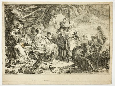 Laban etsii kotijumaliaan tekijältä Gabriel Jacques de Saint Aubin