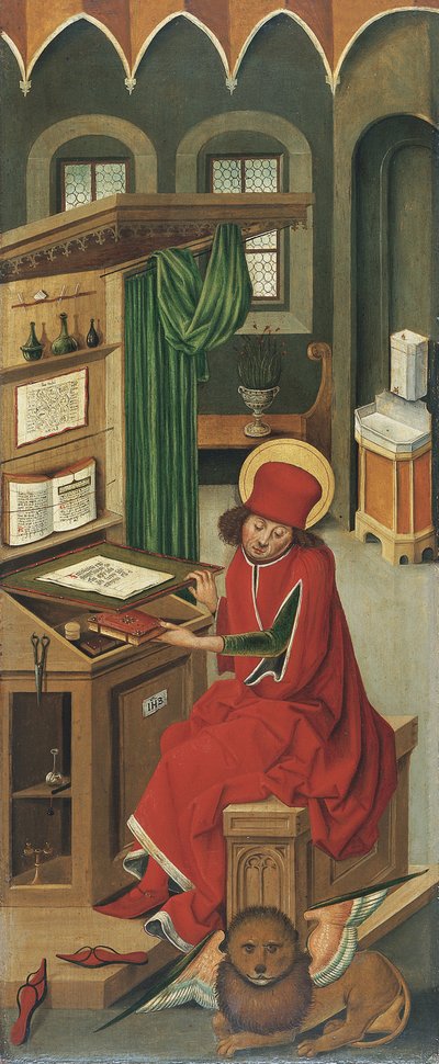 Pyhä Markus evankelista, 1478 tekijältä Gabriel Mälesskircher