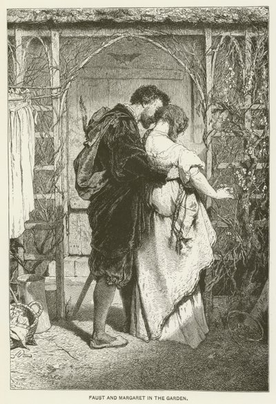 Faust ja Margaret puutarhassa tekijältä Gabriel Max