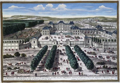 Château de Sceaux (Le ours puutarhat), kirjoittanut Perelle tekijältä Gabriel Perelle