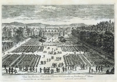 Näkymä Jardin des Plantesille 1600-luvulla, Perelle tekijältä Gabriel Perelle