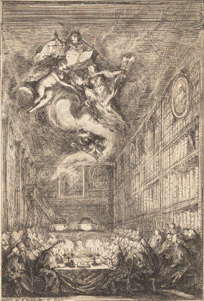 Lakimieskonferenssi, 1776. tekijältä Gabriel de Saint Aubin