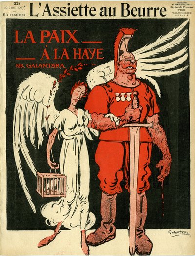 Sota ja rauha, The Butter Plate -levystä tekijältä Gabriele (1865 1937) Galantara