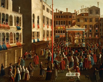 Italia, Veneto, Venetsia, messut Campo San Lucalla tekijältä Gabriele Bella