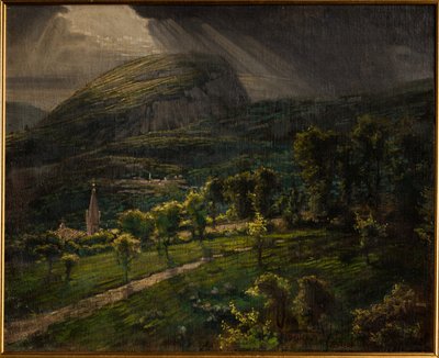 Pietra di Bismantova (öljy kankaalle) tekijältä Gaetano Bellei