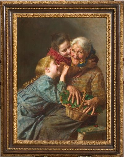 Tervetuloa vieras 1882 (öljy kankaalle) tekijältä Gaetano Bellei