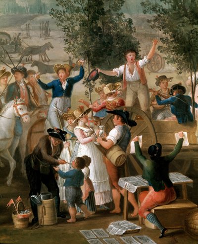 Kaaren Madonnan juhla Napolissa - Gaetano Giganten (1770-1840) maalaus 1825 Napoli, Museo Nazionale di San Martino tekijältä Gaetano Gigante