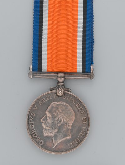 Brittiläinen sotamitali 1914-20 myönnettiin sotamies Andreyalle tekijältä Gaetano Matteo Monti