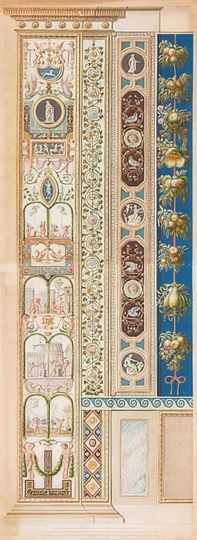 Pilaster Loggia VIII (koristelu lapsiryhmien kanssa) tekijältä Gaetano Savorelli